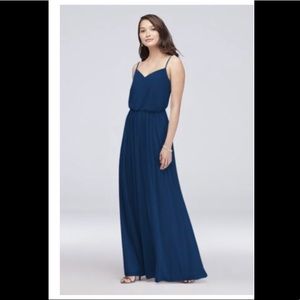 David’s Bridal Mesh Bridesmaid Dress ~NWT